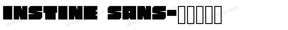 Instine Sans字体转换